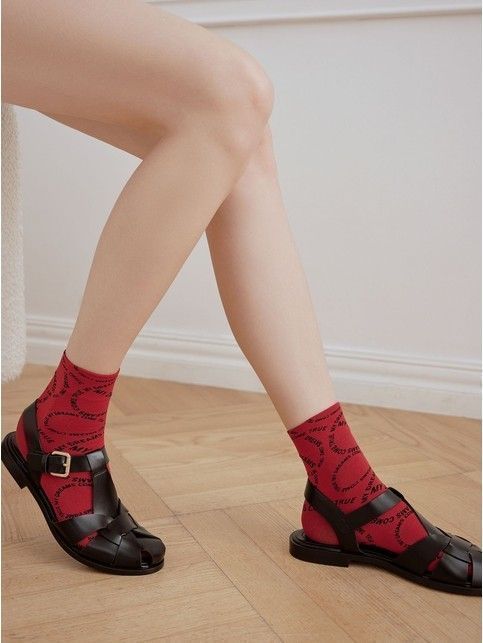 Плотные носки с вывязанным рисунком «My dreams»