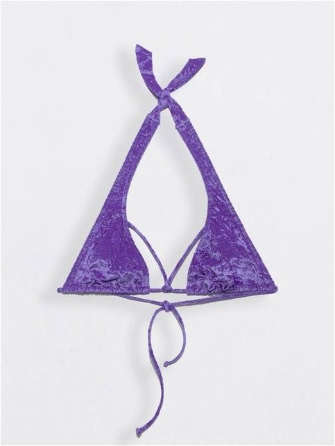 Лиф-халтер женский с мягкими треугольными чашками ROXY VELVET королевская фиалка