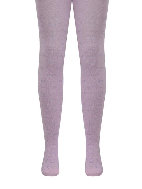 Колготки из хлопка с рисунками «стрекозы»