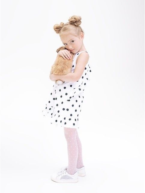 Колготки с рисунком "сердечки" ANABEL