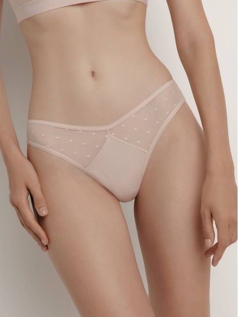 Трусы «бразилиана» с плавной V-образной талией MESH&DOTS LBR 1887