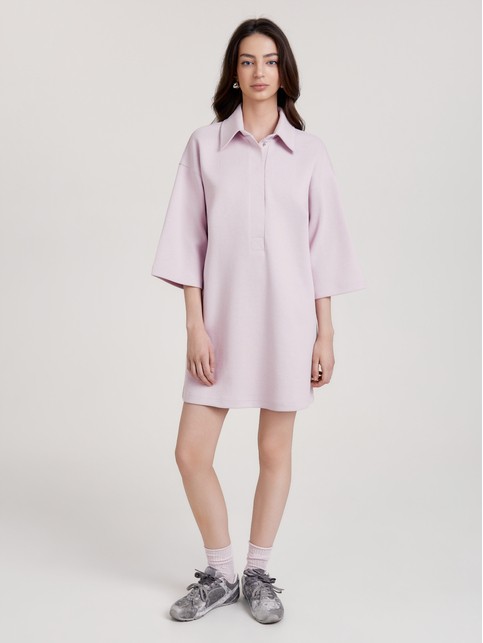Платье-поло прямого кроя из футера-пике LPL 3459 - купить в интернет-магазине Conte