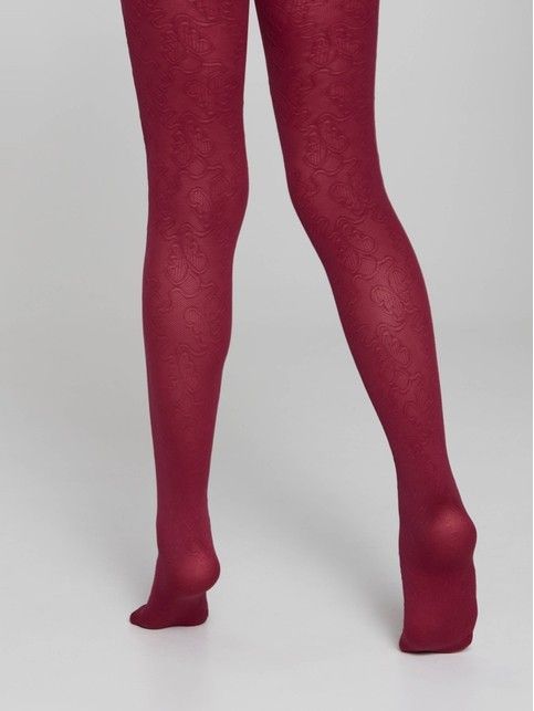 Колготки из микрофибры с рельефным рисунком DAISY