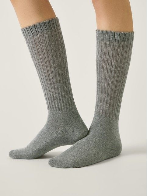 Тёплые носки из хлопка с махровой пяткой COMFORT