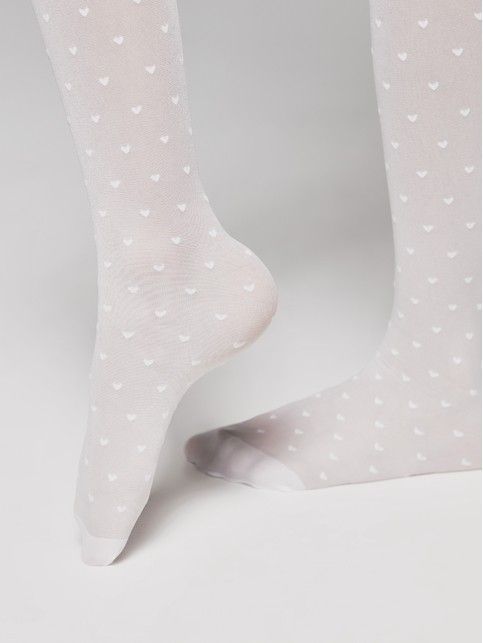 Колготки с рисунком "сердечки" ANABEL