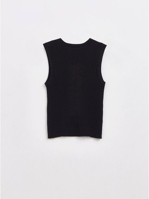 Джемпер в рубчик из пряжи с премиальной вискозой LDK 263