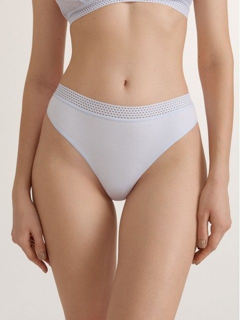 Трусы «бикини» из хлопка и кружева GOTIC LB 3005