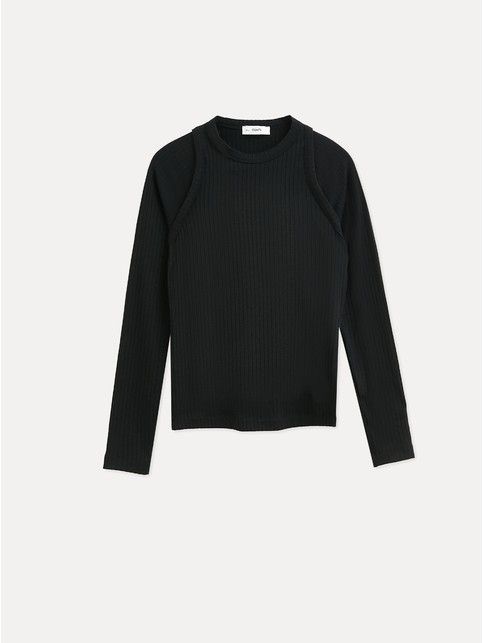 Джемпер в рубчик из вискозы LD 3366