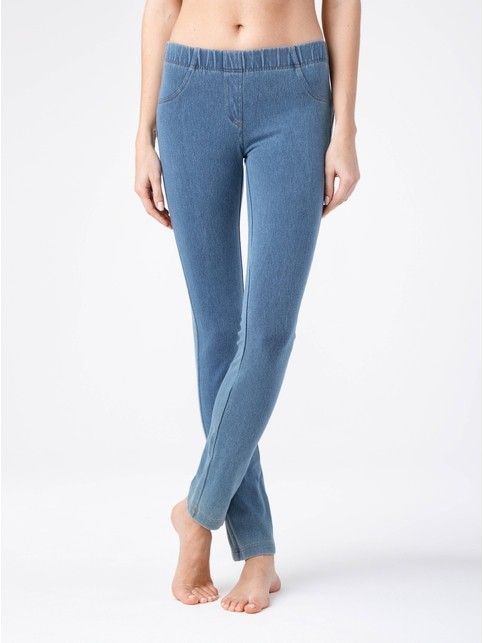 Моделирующие джеггинсы из денима MUZA