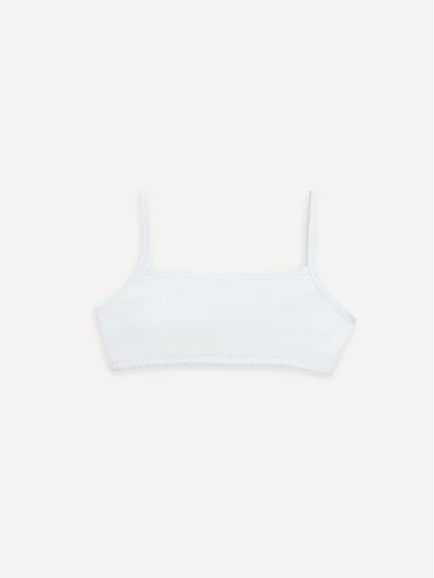 Укороченный топ для девочки на тонких бретелях из хлопка BASIC COLLECTION - купить в интернет-магазине Conte