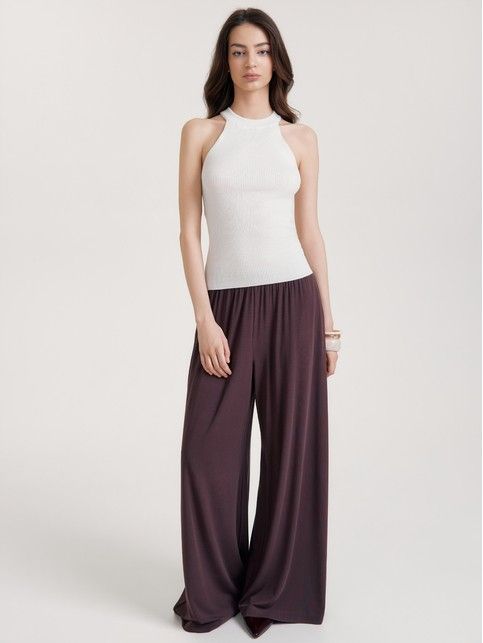 Топ прилегающего силуэта из пряжи с хлопком и модалом LDK2559 - купить в интернет-магазине Conte