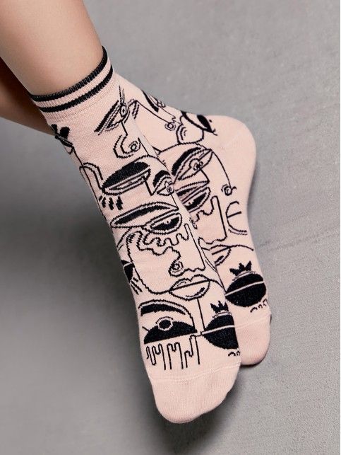 Хлопковые носки с рисунками, модель 562
