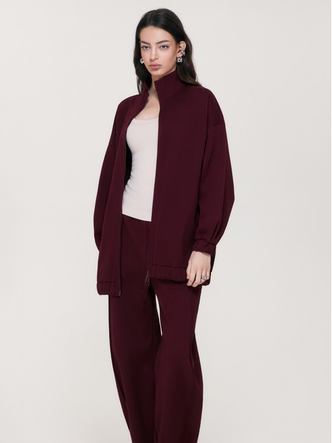 Свитшот на молнии из футера-пике LJ 3463 - купить в интернет-магазине Conte