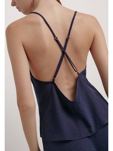 Топ с глубоким V-образным вырезом Viscose LHW 1919