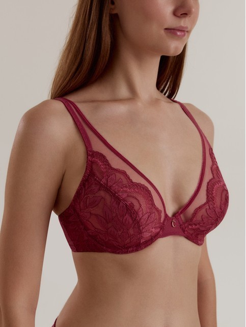 Бюстгальтер с мягкой чашкой и V-образным декольте GLAMOUR ТВ6246