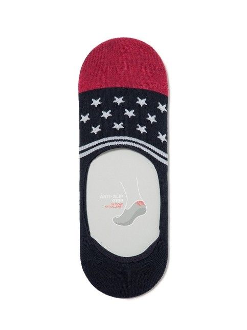 Хлопковые темно-синие подследники CLASSIC