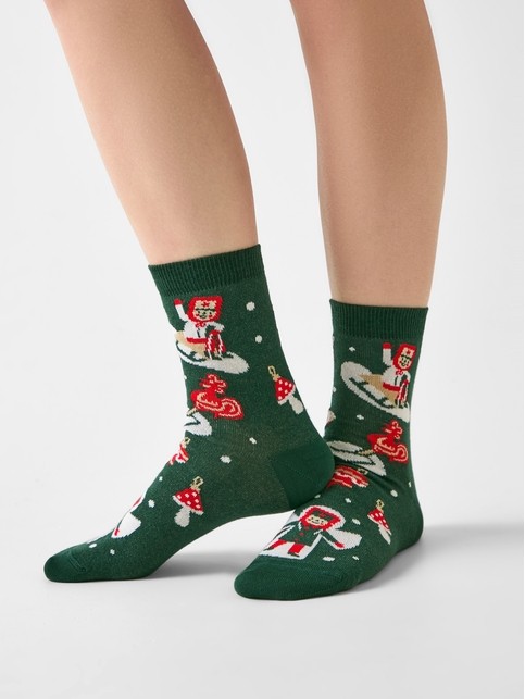 Носки из зимней коллекции с рисунком «Игрушки»