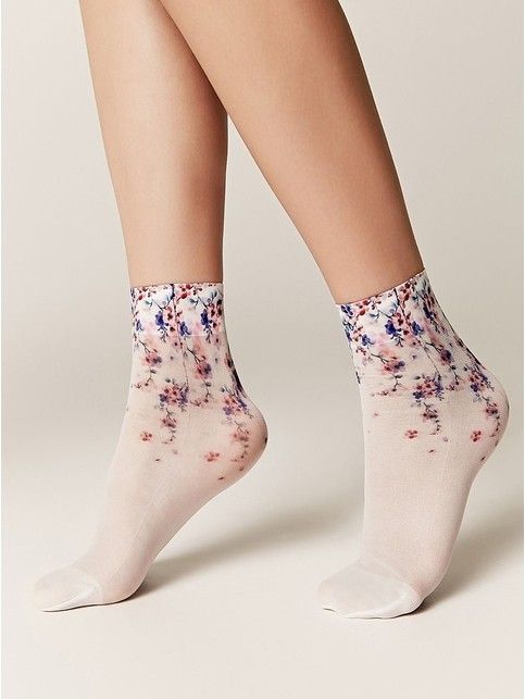 Носки с рисунком «Flowering vines»