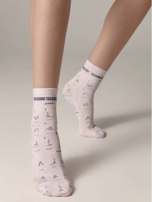 Укороченные носки с хлопком «Yoga»