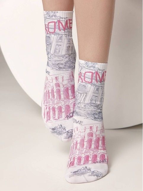 Укороченные носки с хлопком «Rome», модель 340