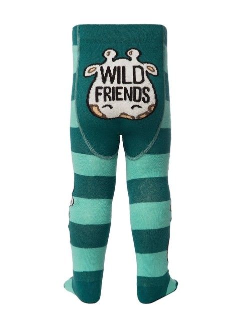 Колготки хлопковые детские TIP-TOP (веселые ножки) темно-бирюзовый