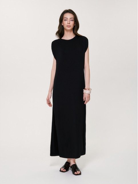 Платье-макси из вискозы со сборкой на плечах LPL 3510 - купить в интернет-магазине Conte