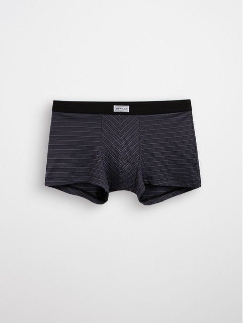 Трусы-шорты с хлопком и вискозой в полоску BASIC MSH 2732