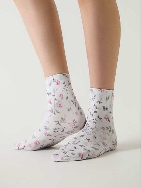 Плотные носки с рисунком «Цветочные лианы» - купить в интернет-магазине Conte