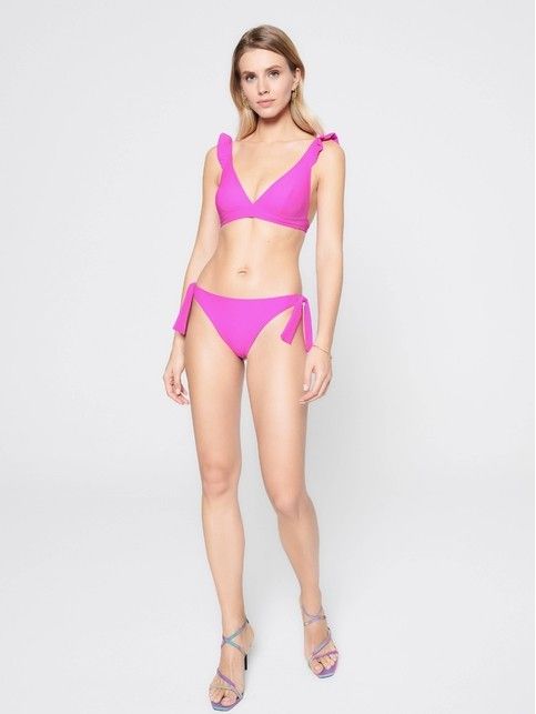 Трусы «бразилиана» со средней линией талии VIBES PINK