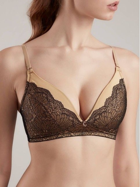 Бюстгальтер с Треугольной чашкой Satin TB 7174