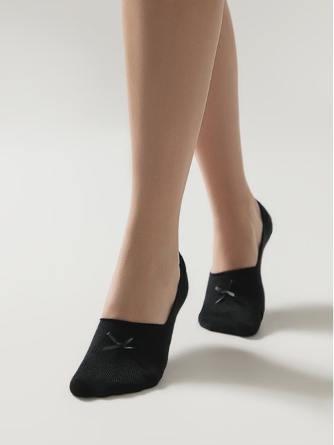 Хлопковые подследники с бантиком CLASSIC - купить в интернет-магазине Conte