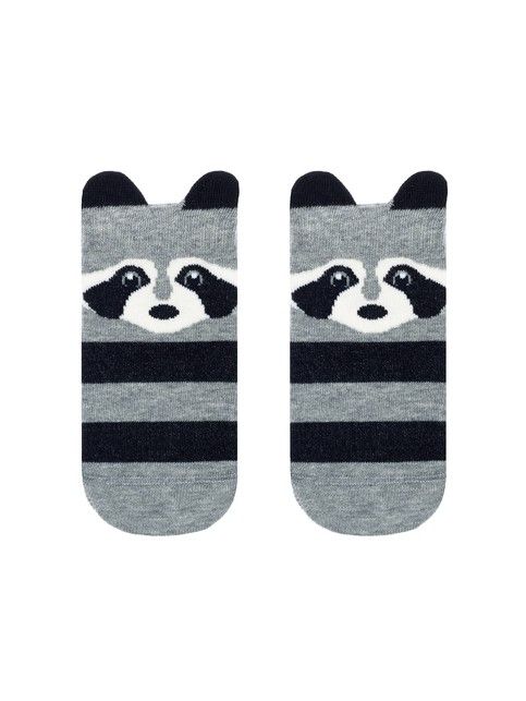 Короткие носки с декоративными ушками «Енотики»