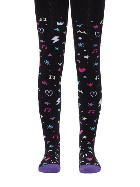 Колготки SOF-TIKI (махровые внутри) с рисунками, модель 518