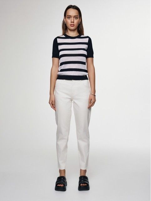 Джинсы mom fit с высокой посадкой CON-619