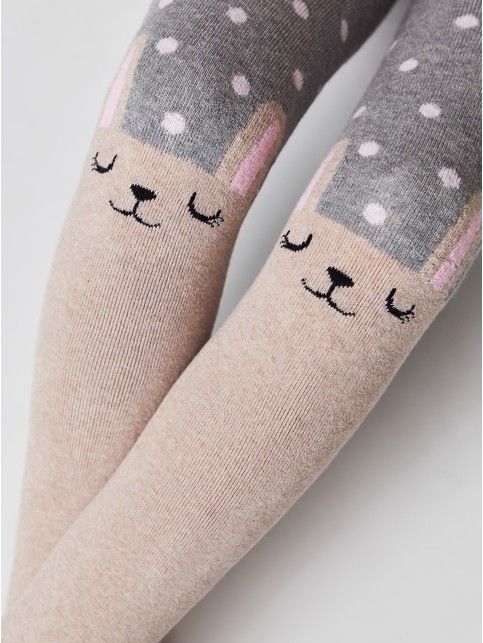 Колготки SOF-TIKI (махровые внутри) с рисунками, модель 522