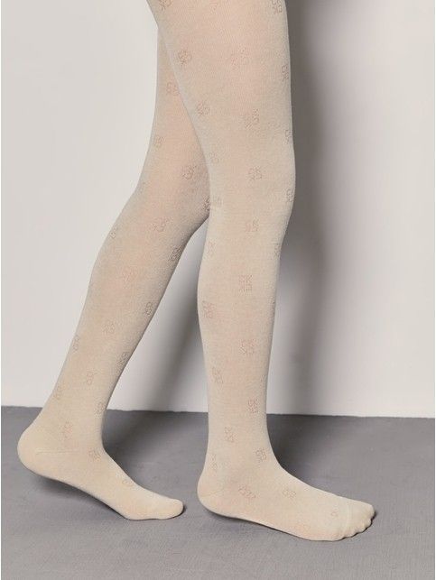 Хлопковые колготки с отсылкой к логотипу бренда