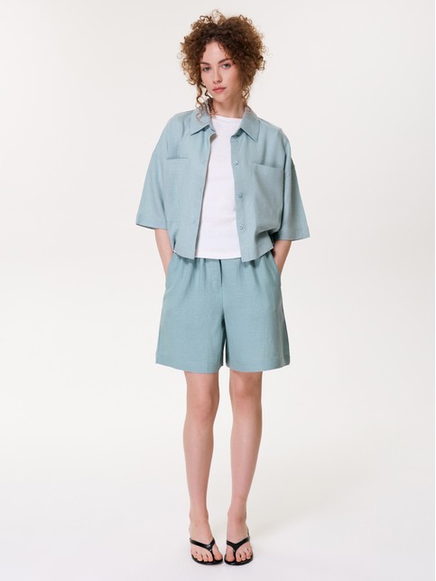 Льняные шорты с вискозой LS 3480 - купить в интернет-магазине Conte