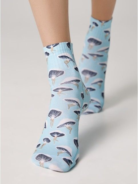 Укороченные носки с хлопком «Mushrooms»