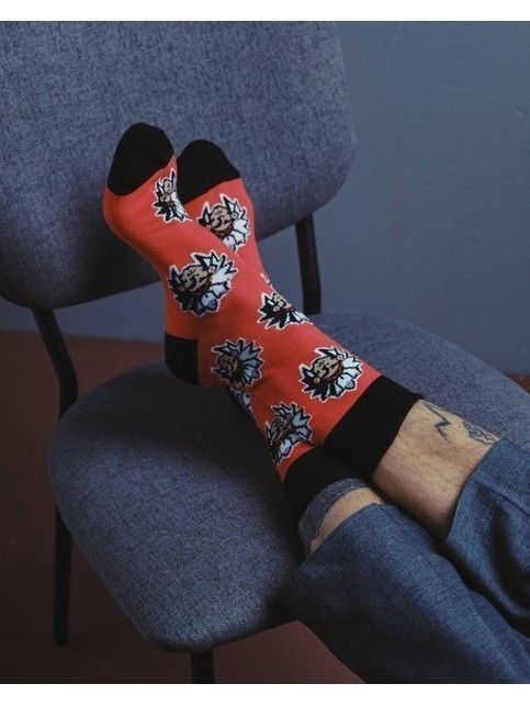 Мужские красные носки