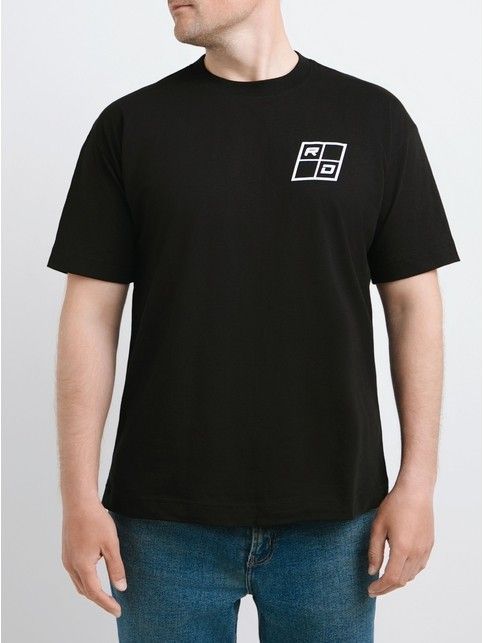 Удлиненная oversize-футболка из хлопка RACINGBYxDIWARI MD 3134