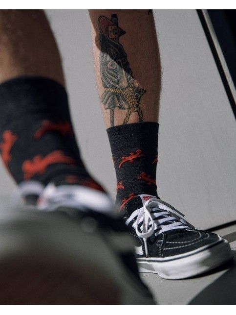 Хлопковые носки HAPPY с рисунком «Ящерицы»