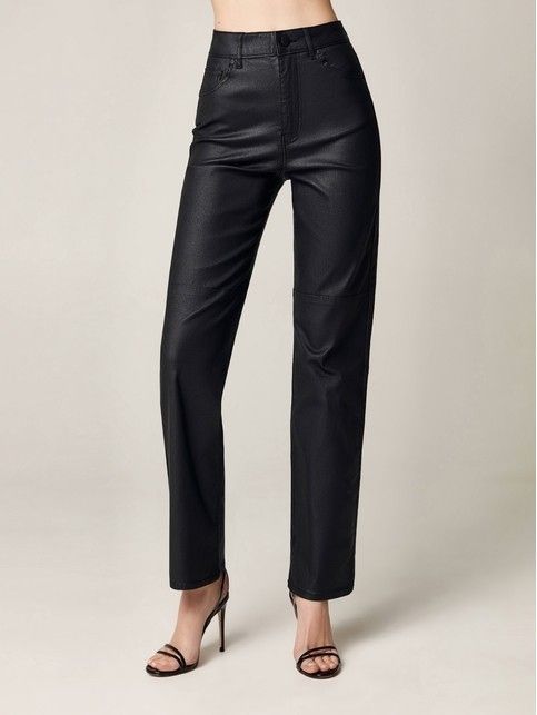 Джинсы прямого кроя с напылением под «под кожу» CON-500