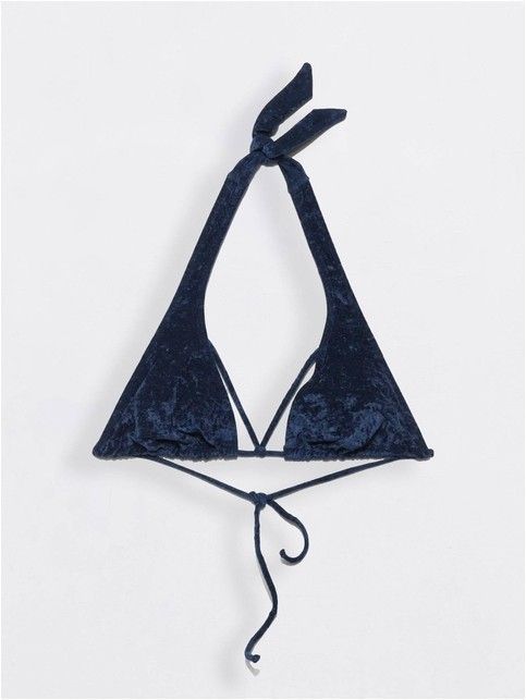 Лиф-халтер женский с мягкими треугольными чашками ROXY VELVET марино