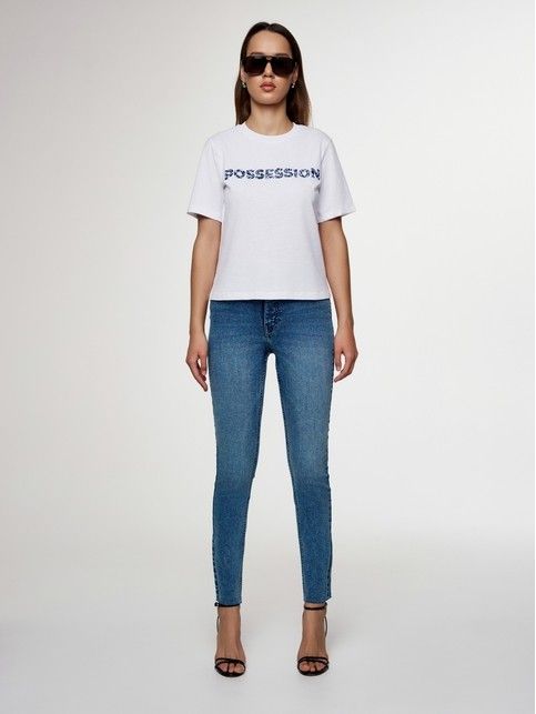 Женские облегающие джинсы