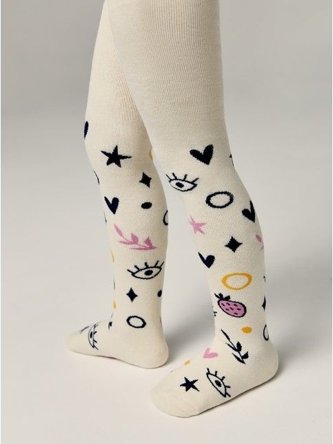 Колготки SOF-TIKI (махровые внутри) с рисунками
