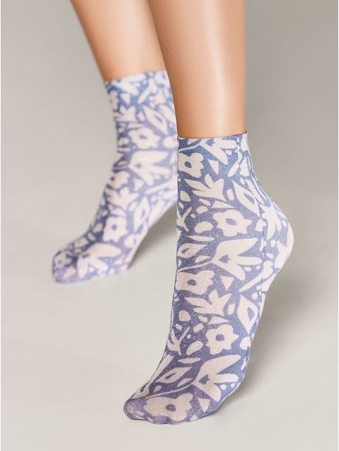 Сияющие носки с рисунком «Botanical»
