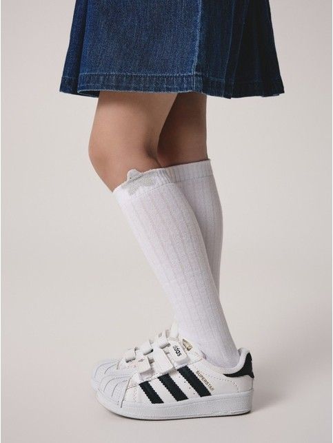 Хлопковые гольфы TIP-TOP с сияющим пикотом, модель 047