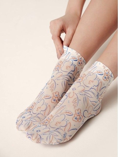 Носки с рисунком «Flowers»