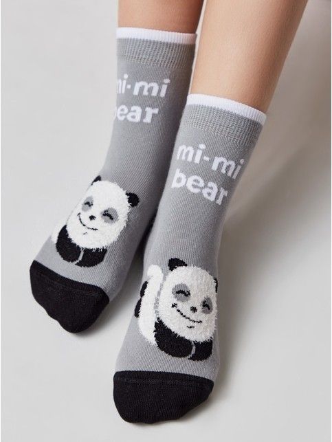 Хлопковые носки TIP-TOP с пушистым рисунком "Панда"