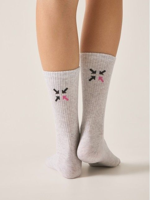 Удлинённые носки ACTIVE из хлопка с рисунком «стрелки»